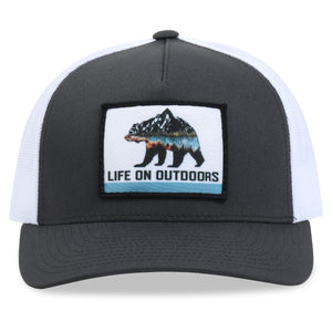 Life On Outdoors Hat Bear Printed Patch, Mid-profile Snapback