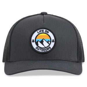 Life On Outdoors Hat Embroidered Logo Patch, Mid-profile Snapback