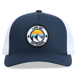 Life On Outdoors Hat Embroidered Logo Patch, Mid-profile Snapback