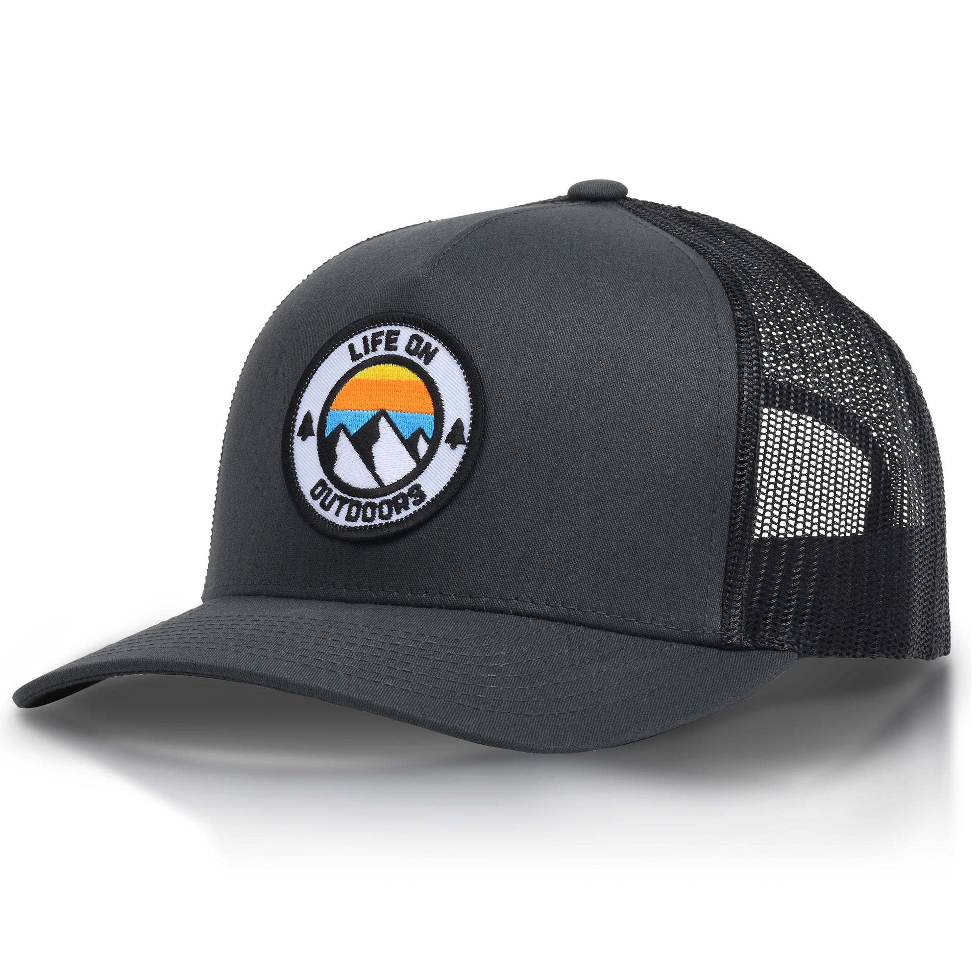 Life On Outdoors Hat Embroidered Icon Patch, Mid-profile Snapback