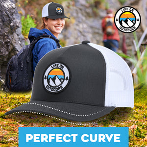 Life On Outdoors Hat Embroidered Logo Patch, Mid-profile Snapback