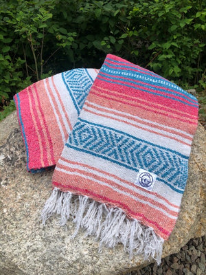 Outdoor Mexican Blanket - Malibu Dreams